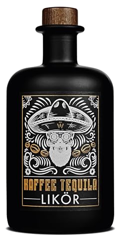 Wajos Kaffee Tequila Spezialität, 500ml 40% vol – Mexikanischer Tequila mit Kaffee-Geschmack, besonderes Geschenk von wajos