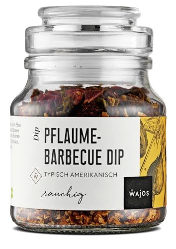 Wajos Pflaume Barbecue Dip – typisch amerikanisch, 90g Dip im Glas – rauchige Würzmischung zum Grillen von wajos