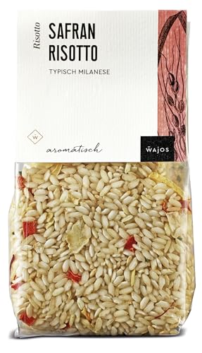 Wajos Safran Risotto, 300g: Risotto Mischung mit Carnaroli Reis und Safran Fäden, für Reis-Liebhaber von wajos