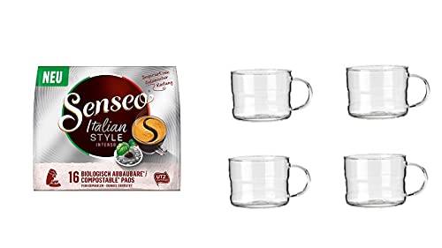 Italian Style INTENSO + Tassen Becher 200ml mit Henkel Italian Style INTENSO + Tassen Becher 200ml mit Henkel von wak