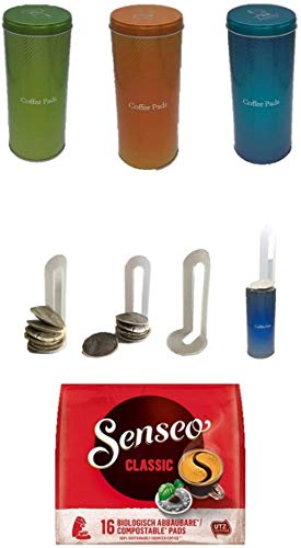 Pads Classic, Kaffeepads UTZ-zertifiziert, plus 1 Paddose 1 Padheber Pads Classic, Kaffeepads UTZ-zertifiziert, plus 1 Paddose 1 Padheber von wak