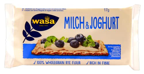 Wasa Milch-Joghurt Knäckebrot, 120 Stück a 17g (im 2er Pack) von wasa