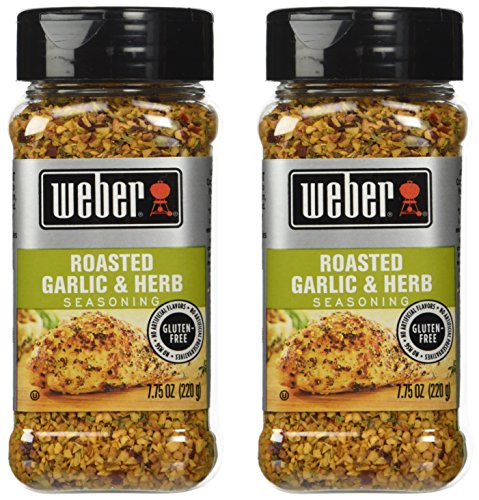 Weber Seasoning, Roasted Garlic and Herb, 7.75 Ounce - 2 Pack