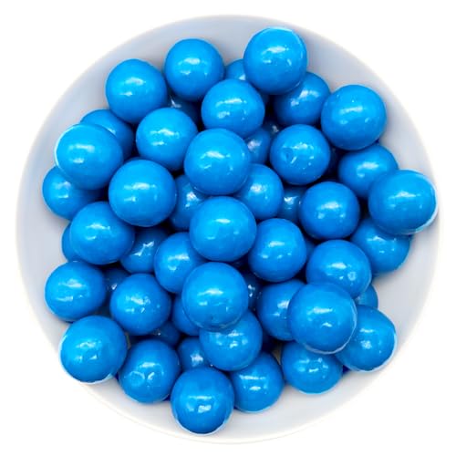 1 kg Blue-Raspberry-Kaugummi 24mm - für Kaugummi-Automaten geeignet | Vegetarische Kaugummis blaue Himbeere I Kaugummikugeln I Bubble Gum veggie von what the shop