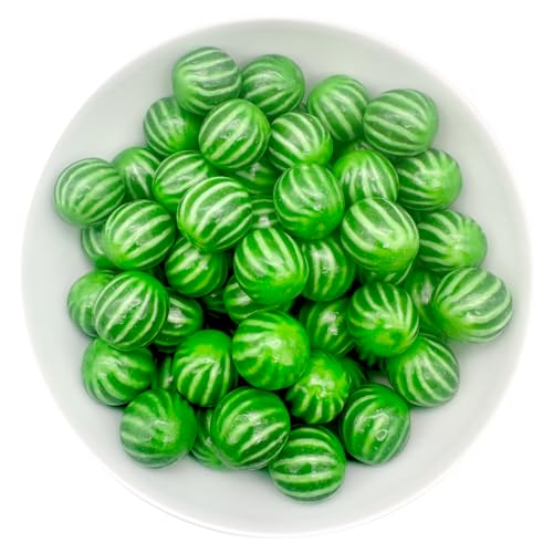 1 kg Watermelon-Kaugummi 24mm - für Kaugummi-Automaten geeignet | Vegetarische Kaugummis Wassermelone I Kaugummikugeln I Bubble Gum veggie von what the shop