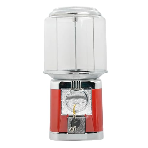 Kaugummiautomat Old School mit 1,- € Münzeinwurf | Retro Süßigkeitenautomat leer | Für Kaugummikugeln & kleine Bonbons | Metallgehäuse abschließbar | 43,5 cm hoch – Kultautomat für Zuhause & Gewerbe Kaugummiautomat Old School mit 1,- € Münzeinwurf | Retro Süßigkeitenautomat leer | Für Kaugummikugeln & kleine Bonbons | Metallgehäuse abschließbar | 43,5 cm hoch – Kultautomat für Zuhause & Gewerbe von what the shop
