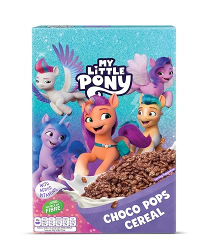 My little Pony Choco Pops, schokoladige Cerealien mit Vitaminen verwandeln die Milch in Kakao, knusprig gepuffter Reis für maximalen Frühstücks-Spaß, 1er Pack (1 x 375g) von whatever brands ltd