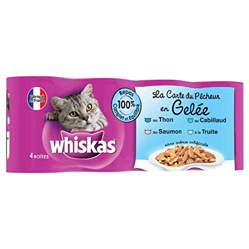 Whiskas - Boîtes La Carte du Pecheur en Gelée pour Chat - 4x390g Whiskas - Boîtes La Carte du Pecheur en Gelée pour Chat - 4x390g von whiskas