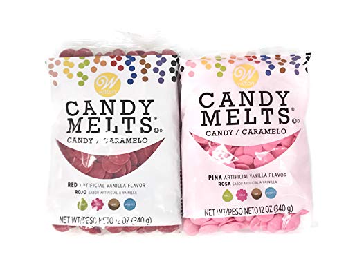 Bundle of Wilton Candy Melts, Red and Pink, 12 Ounces Each von Wilton