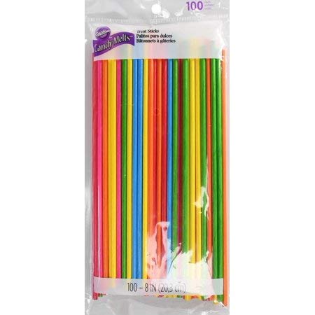 Multicolored Lollipop Treat Sticks 8 in. 100 count von Wilton