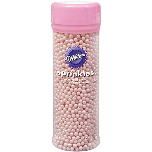 Wilton Bulk Buy Sugar Pearls 5 Ounces-Pink (4-Pack) von wilton