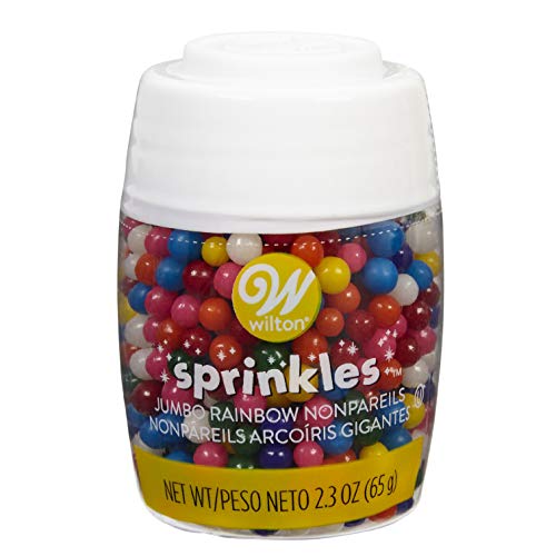 Wilton Rainbow Jumbo Nonpareil Sprinkles, 2.3 oz. von wilton