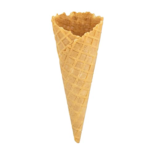wisefood Eiswaffel - 50 Süße Eistüten ohne Rand Ø 50mm perfekt für Softeis - essbare und knusprige Softeiswaffel - Alternative zu Plastik Eisbechern von wisefood