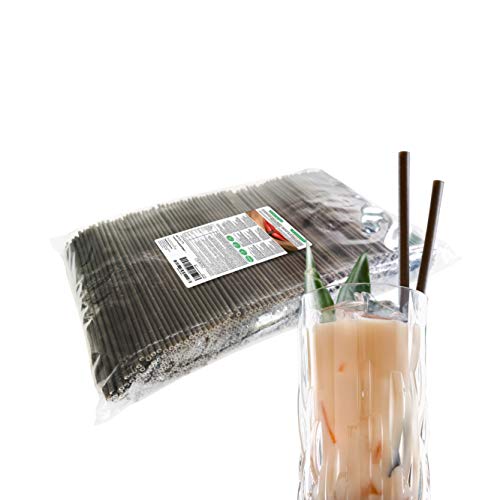 Wisefood - Essbarer Strohhalm - essbarer Trinkhalm als Alternative zu Glasstrohhalme Einweg-Plastik-Strohhalm Edelstahlstrohhalm oder Metallstrohhalm - 22,5cm lang Ø 5mm 1000 Stück - schwarz Wisefood - Essbarer Strohhalm - essbarer Trinkhalm als Alternative zu Glasstrohhalme Einweg-Plastik-Strohhalm Edelstahlstrohhalm oder Metallstrohhalm - 22,5cm lang Ø 5mm 1000 Stück - schwarz von wisefood