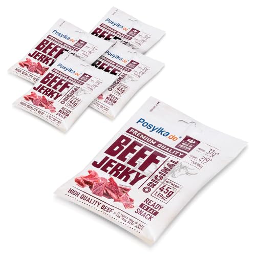 Getrocknetes Rindfleisch Beef Jerky original Protein Fitness Snack джерки (5 Stk.) von www posylka de