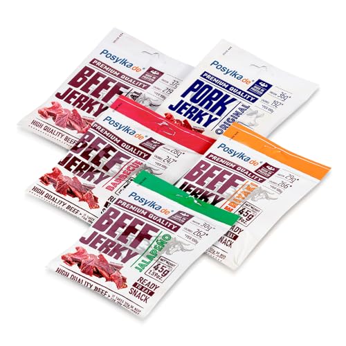 Getrocknetes Rindfleisch Schweinefleisch Beef Jerky MIX Protein Fitness Snack von www posylka de