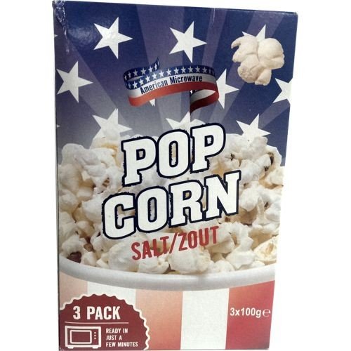 American Mikrowellen Popcorn salzig, 3 x 100g (Microwave Popcorn Zout) von www.supermarkt-xl.com
