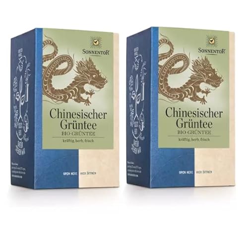 Sonnentor BIO Chinesischer Grüntee 2x 27g (2x 18 Doppelkammerbeutel) - Bio Grüntee, Sorte: Chun Mee - AT-BIO-301 von yellow MEDIA