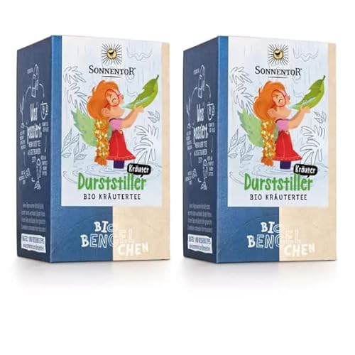 Sonnentor Bio Bengelchen Durststiller Kräuter Tee Doppelkammerbeutel (2x je 18 Beutel) - Bio-Kräuterteemischung für Kinder ab 1 Jahr, speziell für Kleinkinder - AT-BIO-301 von yellow MEDIA