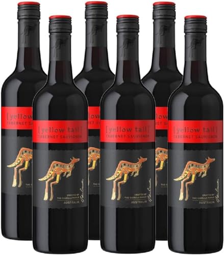 Yellow Tail Cabernet Sauvignon – Halbtrockener Rotwein aus Australien (6 x 0.75l) von yellow tail