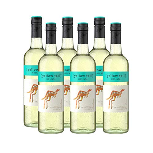 Yellow Tail Moscato – Lieblicher Weißwein aus Australien mit 7,5 Prozent vol. Alkohol (6 x 0,75l) von yellow tail