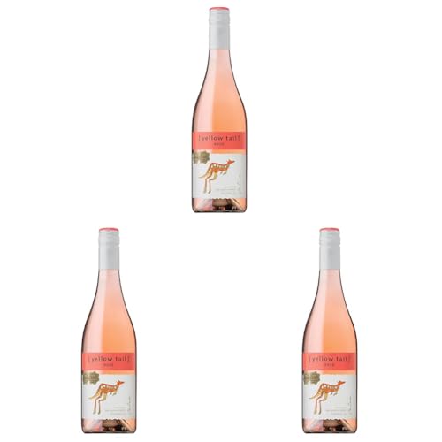Yellow Tail Rosé Halbtrocken - Aromatischer Roséwein aus Australien (1 x 0.75l) (Packung mit 3) von yellow tail