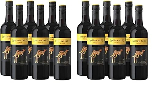 Yellow Tail Shiraz – Halbtrockener, aromatischer Rotwein aus Australien (6 x 0.75l) (Packung mit 2) von yellow tail