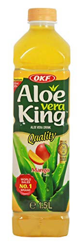 yoaxia ® - [ 1,5 Liter ] OKF Aloe Vera King Getränk MANGO Geschmack mit 30% Aloe / Aloe Vera Drink inkl. €0,25 Einwegpfand von yoaxia Marke