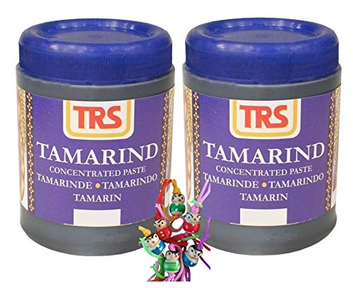 yoaxia ® - 2er Pack - [ 2x 400g ] TRS Tamarinde als konzentrierte Paste / Tamarind Concentrated Paste + ein kleines Glückspüppchen - Holzpüppchen von yoaxia Marke