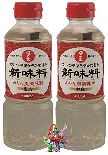 2er Pack - HINODE [ 2x 400ml ] japanisches Würzmittel (Mirin) zum Verfeinern und Marinieren + ein kleiner Glücksanhänger gratis von yoaxia Marke