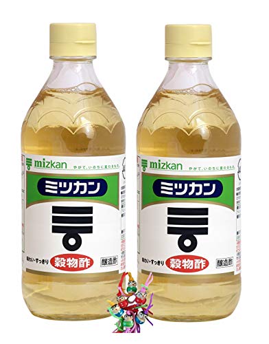 2er Pack - mizkan Getreideessig aus Japan [ 2x 500ml ] | Sushi Essig | Grain Vinegar 4.2% Säure + ein kleiner Glücksanhänger gratis von yoaxia Marke