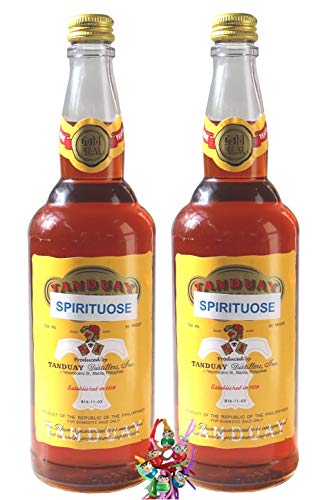 yoaxia ® - 2er Pack - [ 2x 750ml ] TANDUAY Distillers Rum 40% vol. 5 Jahre/Philippinen Spirituose + ein kleiner Glücksanhänger gratis von yoaxia Marke