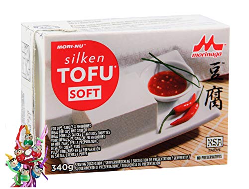 yoaxia ® - [ 340g ] Mori-Nu Morinaga - Silken Tofu SOFT - Glutenfrei + ein kleiner Glücksanhänger gratis von yoaxia Marke
