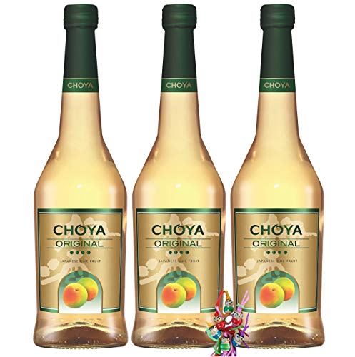 yoaxia ® - 3er Pack - [ 3x 750ml ] CHOYA ORIGINAL Aromatisiertes weinhaltiges Getränk - Japan Ume Fruit + ein kleiner Glücksanhänger gratis von yoaxia Marke