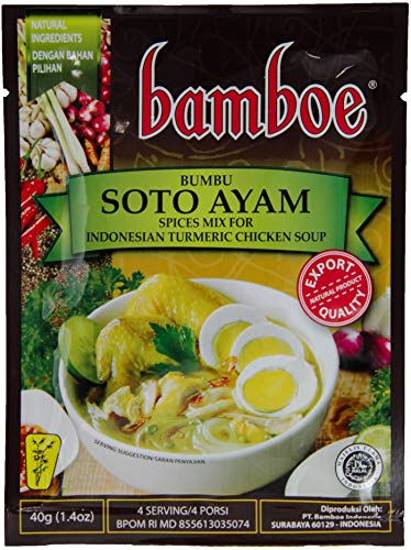 yoaxia ® - [ 40g ] Gewürzpaste SOTO AYAM für indonesische Hühnersuppe / Tumeric Chicken Soup von yoaxia Marke