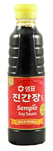 yoaxia ® - [ 500ml ] SEMPIO JIN S Sojasauce / Koreanische Sojasoße / Soy Sauce / ohne Einsatz genetischer Modifikationstechniken von yoaxia Marke