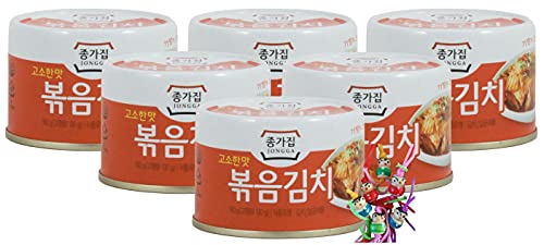 yoaxia ® - 6er Pack - [ 6x 160g / 130g ATG ] Gerösteter Kimchi KIM CHI Kimchee / Roasted Kimchi + ein kleiner Glücksanhänger gratis von yoaxia Marke