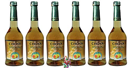 yoaxia ® - 6er Pack - [ 6x 500ml ] CHOYA ORIGINAL Aromatisiertes weinhaltiges Getränk - Japan Ume Fruit + ein kleiner Glücksanhänger gratis von yoaxia Marke