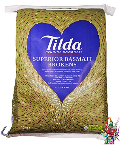 [ 10kg ] TILDA Genuine Goodness Basmati Bruchreis/Basmatireis/Superior Broken Basmati von Tilda