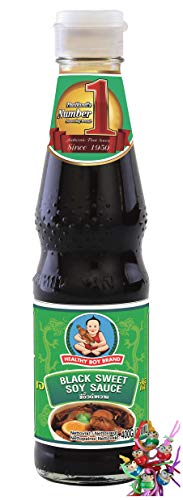 [ 400g / 300ml ] HEALTHY BOY Dunkle Süße Sojasauce/Black Sweet Soy Sauce + ein kleiner Glücksanhänger gratis von yoaxia Marke