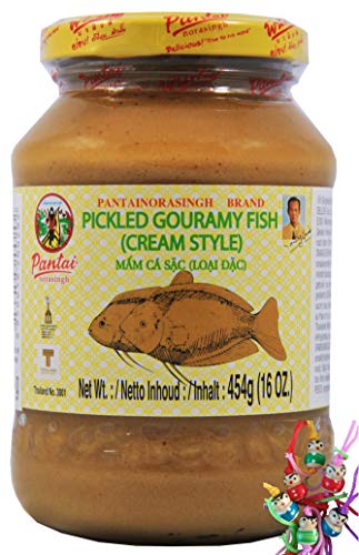 yoaxia ® Marke Set - [ 454g ] PANTAI Eingelegte GURAMI/Pickled Gouramy Fish (Cream Style) + ein kleiner Glücksanhänger gratis von yoaxia Marke