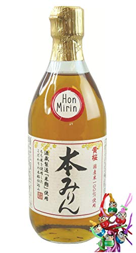 yoaxia ® Marke Set - [ 500ml ] KIZAKURA Hon Mirin/Echt & Traditionell / 13% Alc. / Reiswein aus Japan + ein kleines Glückspüppchen - Holzpüppchen von yoaxia Marke