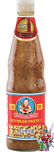 [ 800g ] HEALTHY BOY BRAND Sojabohnenpaste/Naturally Fermented Soy Bean Paste + ein kleines Glückspüppchen - Holzpüppchen von yoaxia Marke