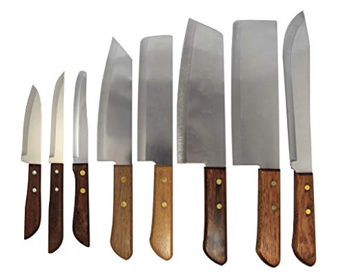 yoaxia ® Marke - Thailand Messerset [ 8 Messer - #248, 22, 21, 172, 171, 792, 501, 503 ] Messer mit Holzgriff von yoaxia Marke