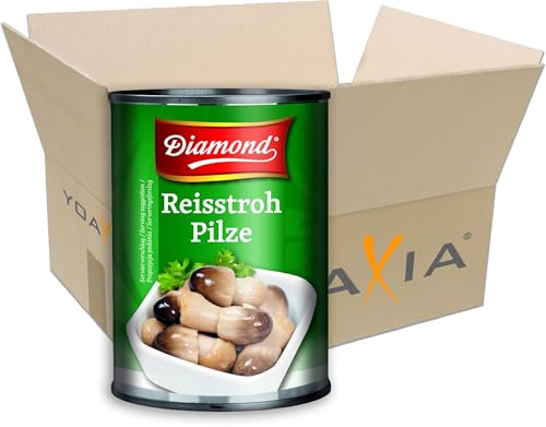 6er Pack - Reisstrohpilze, ganz (6x 425g/200g ATG) | Straw Mushrooms, whole - yoaxia ® von Yoaxia