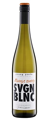 Young Poets Wein Always Sunny Sauvignon Blanc Weißwein I trocken I Deutscher Qualitätswein aus der Pfalz I 0.75l I Wein I Geschenkidee Young Poets Wein Always Sunny Sauvignon Blanc Weißwein I trocken I Deutscher Qualitätswein aus der Pfalz I 0.75l I Wein I Geschenkidee von Young Poets