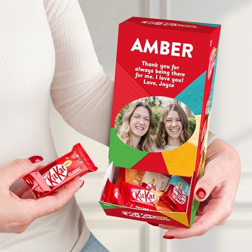 KitKat Mini Mix in personalisierter Box - Genieße deine individuell gestaltete Mini-Mix KitKat Box mit einer Vielfalt an köstlichen Geschmacksrichtungen. Personalisiertes Schokoladenglück! (KitKat) von your surprise