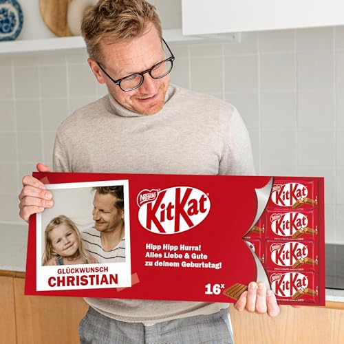 KitKat Riegel personalisiert mit Namen und Botschaft - Personalisierte Schokoladentafel für besondere Anlässe (Giant KitKat) von your surprise