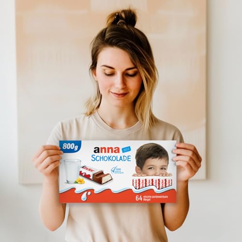 Mega Kinderschokolade Geschenk personalisiert mit Namen 800 Gramm – personalisiertes Schokoladengeschenk mit deinem Namen und Design, Geschenk für männer & frauen (800 Gramm) von your surprise