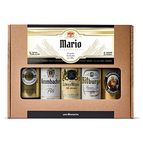 Personalisiertes Deutsches Bierpaket - Mit Eigenem Namen Personalisierbar Authentische Biere aus Deutschland Enthalten Geschenk für Bierliebhaber (Deutsches Bierpaket) von your surprise